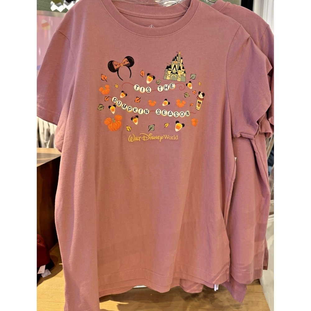2026 Walt Disney World Fall Shirt L Tis The Pumpkin Season Embroidered Mickey